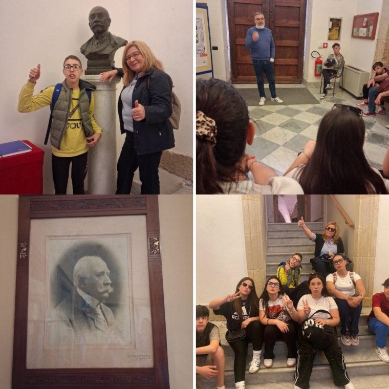Viaggio premio “Verga-Capuana”: gli studenti dell’I.C. San Francesco-Capuana di Gela nei luoghi di Luigi Capuana a Mineo